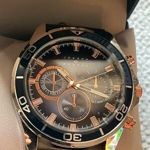 Joseph Abboud Men's Chronograph Watch - navy blue and Gold